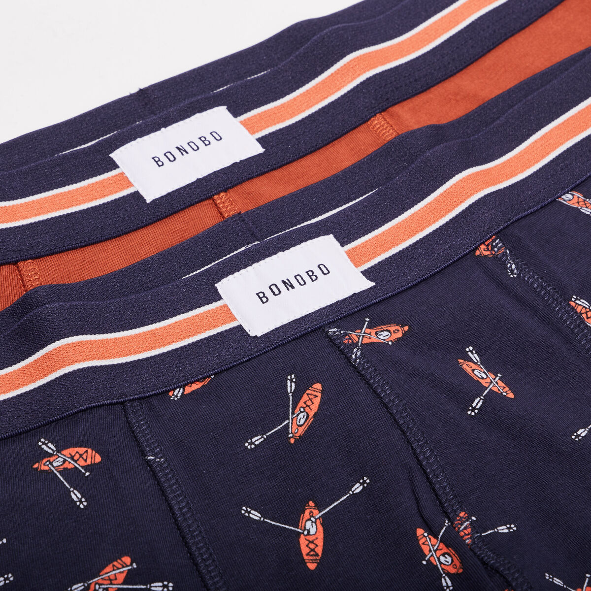 Lot 2 boxers marron cognac homme