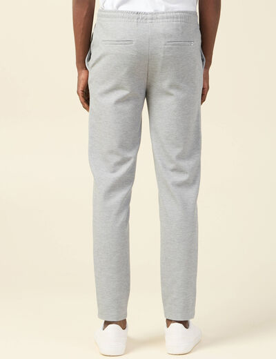 Pantalon chino jogger gris foncé homme