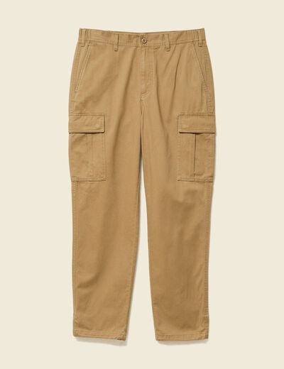 Cargo coupe battle en coton vert kaki homme