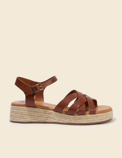 Sandales marron femme