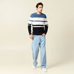 Pull manches longues ecru homme
