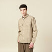 Surchemise manches longues vert kaki homme