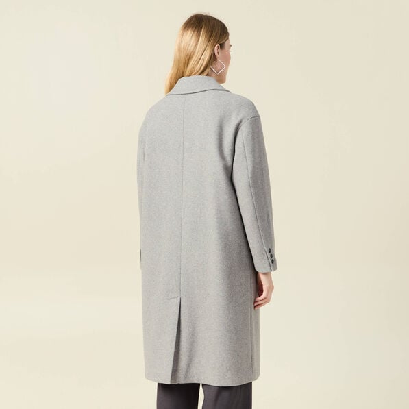 manteau oversize long gris femme Manteau oversize long gris femme