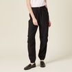 Pantalon cargo noir femme