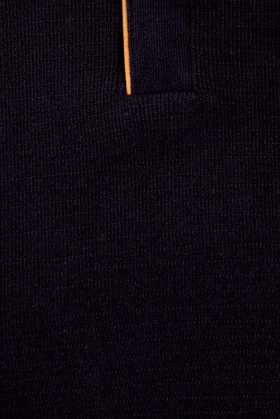 Pull manches longues noir homme