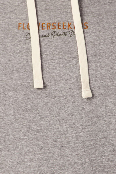 Sweat manches longues gris foncé homme
