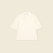 Chemise manches courtes creme femme