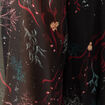 Robe &eacute;vas&eacute;e bas pliss&eacute; noir femme