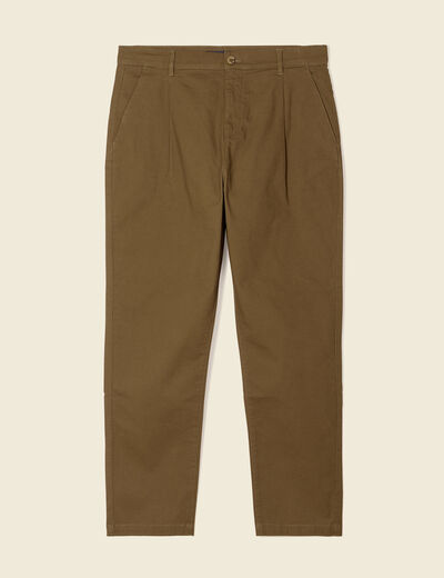 Pantalon chino taupe homme