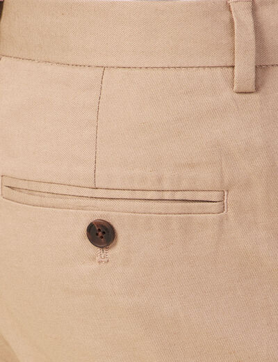 Pantalon chino cropped beige homme