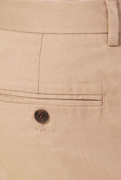 Pantalon chino cropped beige homme