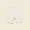 Bermuda coupe droite beige homme