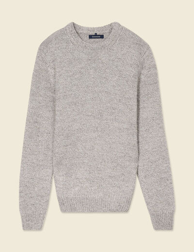 Pull manches longues gris homme
