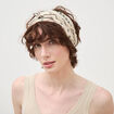 Foulard en coton noir femme