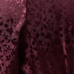 Robe &eacute;vas&eacute;e satin prune femme