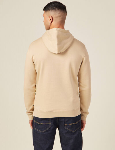 Sweat manches longues beige homme