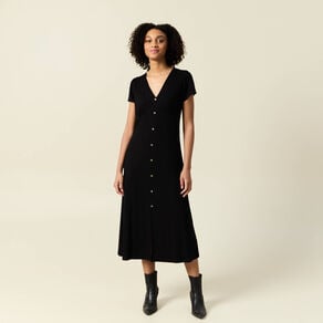 robe longue droite noir femme Robe longue droite noir femme