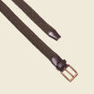 Ceinture tressée homme taupe homme