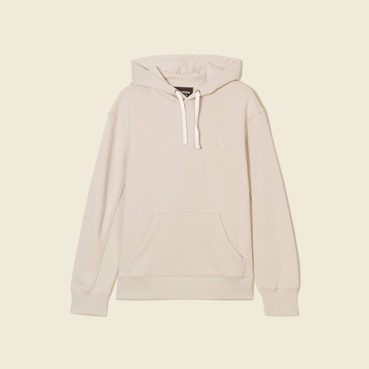Sweat capuche éco-responsable gris homme
