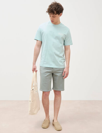 Bermuda vert clair homme