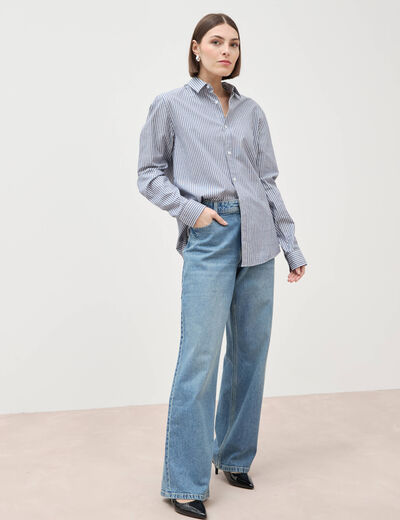 Jeans large taille standard denim used femme