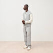 Sweat manches longues brod&eacute; gris clair homme