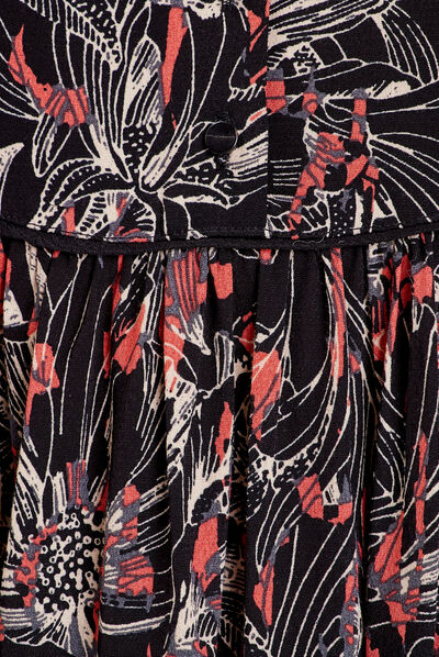 Robe droite éco-responsable noir femme