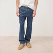 Jeans large ray&eacute; longueur 32 denim stone homme