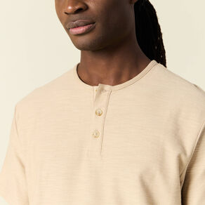 T-shirt manches courtes beige homme