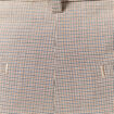 Pantalon large taille haute fluide beige femme