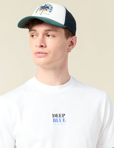 T-shirt manches courtes cintré blanc homme