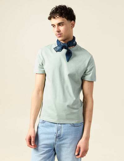 T-shirt éco-responsable vert olive homme