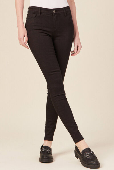 Jeans Marylin - skinny push up denim noir femme