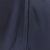 Jupe longue droite satin bleu marine femme