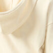 Sweat &agrave; capuche manches longues creme femme