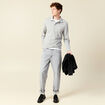 Sweat manches longues brod&eacute; gris homme