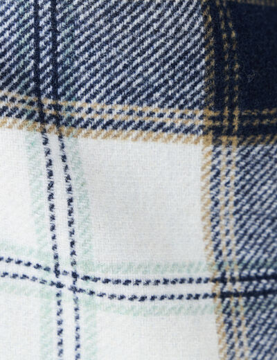 Surchemise manches longues bleu marine homme