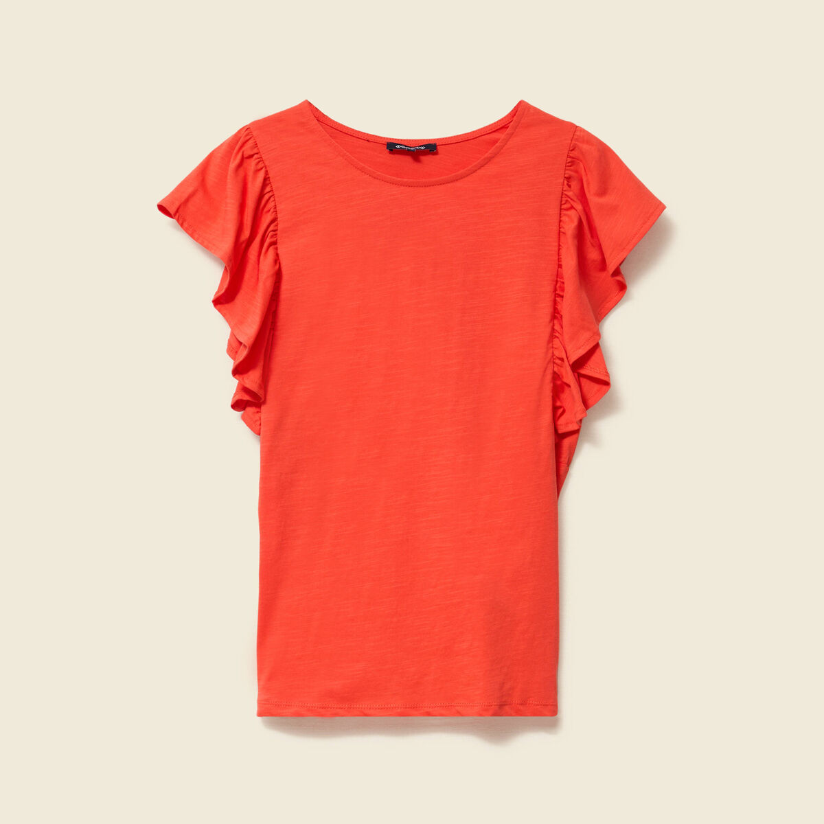 Débardeur sans manches orange foncé femme