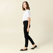 Jeans slim 7/8ème denim noir femme