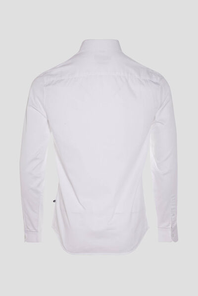 Chemise manches longues blanc homme