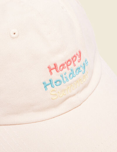 Casquette creme femme