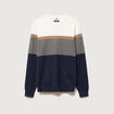 Pull manches longues bleu marine homme