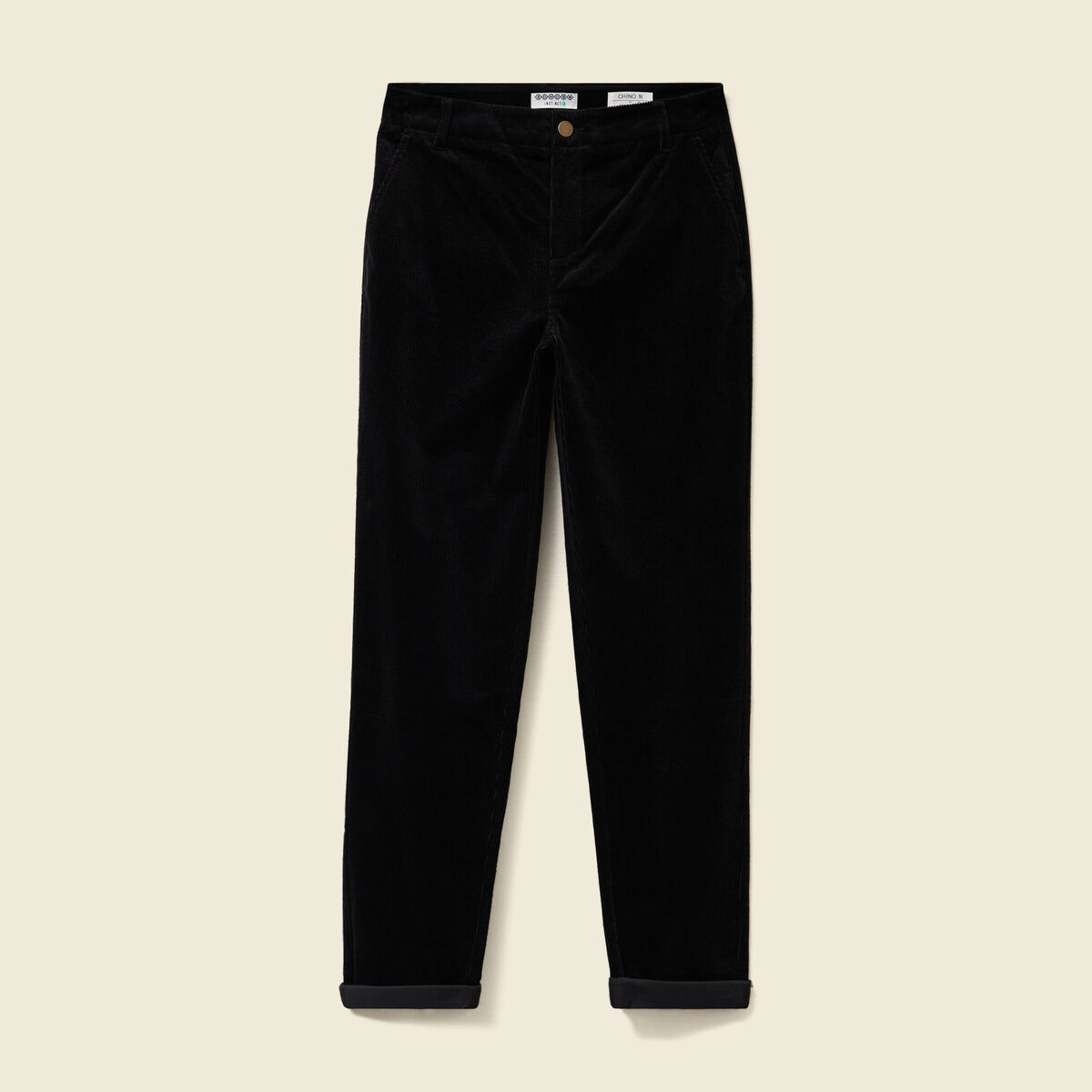 Pantalon large 7/8&egrave;me taille haute noir femme