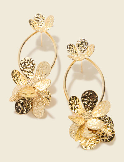 Boucles d'oreilles couleur or femme