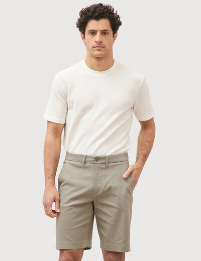 Bermuda vert kaki homme