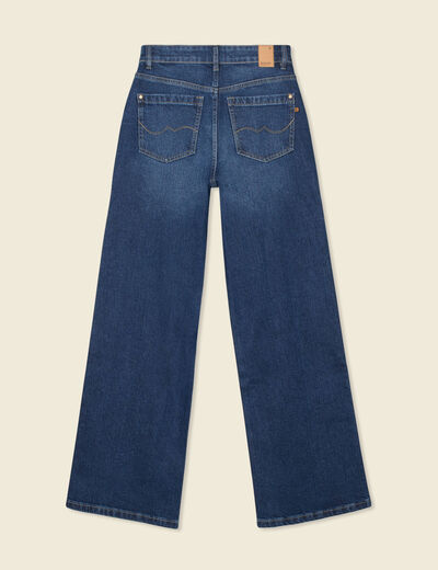 Jeans large éco-responsable denim brut femme
