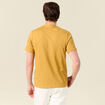 T-shirt éco-responsable jaune moutarde homme