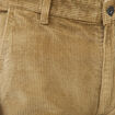 Pantalon droit en velours longueur 32 vert kaki homme