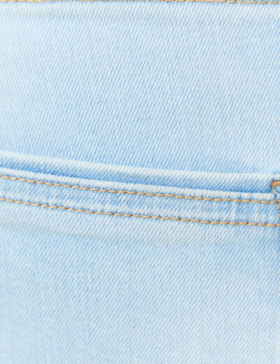 Jeans straight denim snow bleach homme