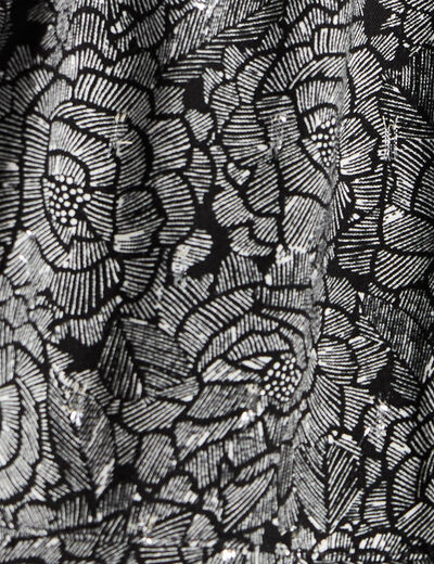 Robe évasée éco-responsable noir femme